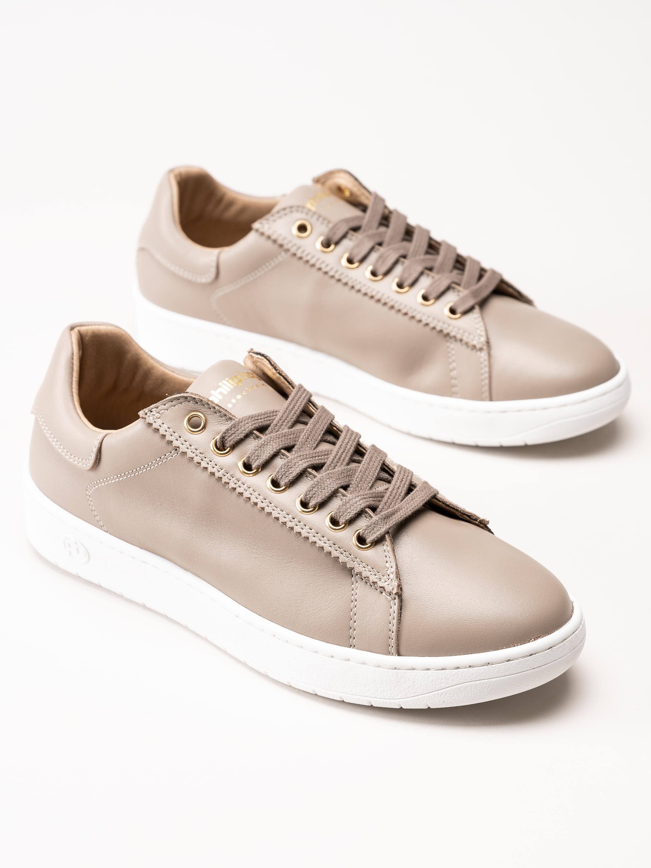 Philip Hog - Sofia - Beige sneakers i skinn