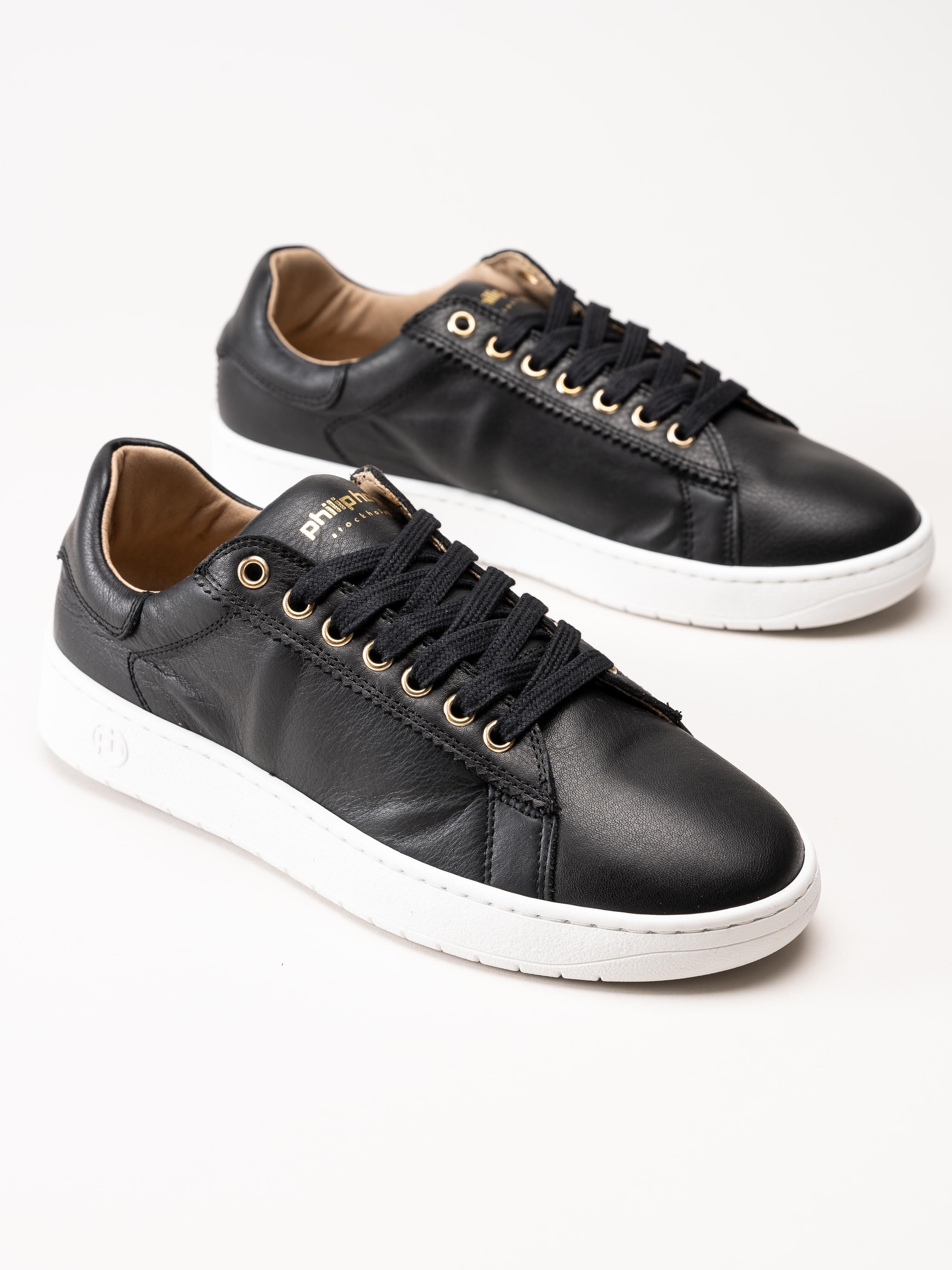 Philip Hog - Sofia - Svarta sneakers i skinn