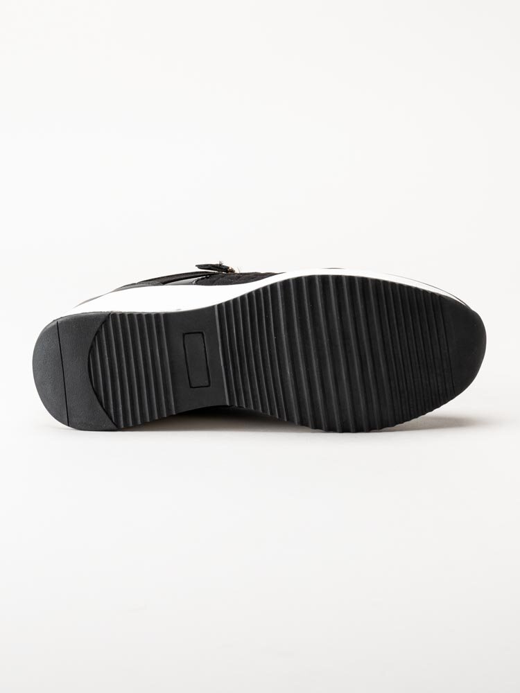 Duffy - Svarta kilklackade sneakers