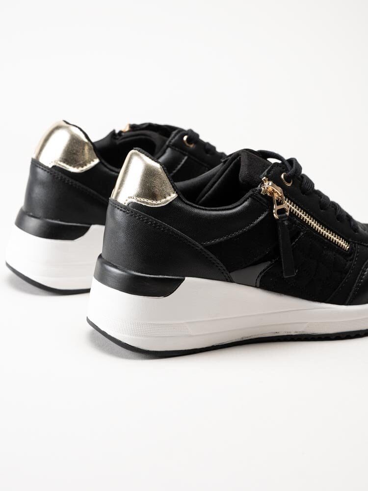 Duffy - Svarta kilklackade sneakers