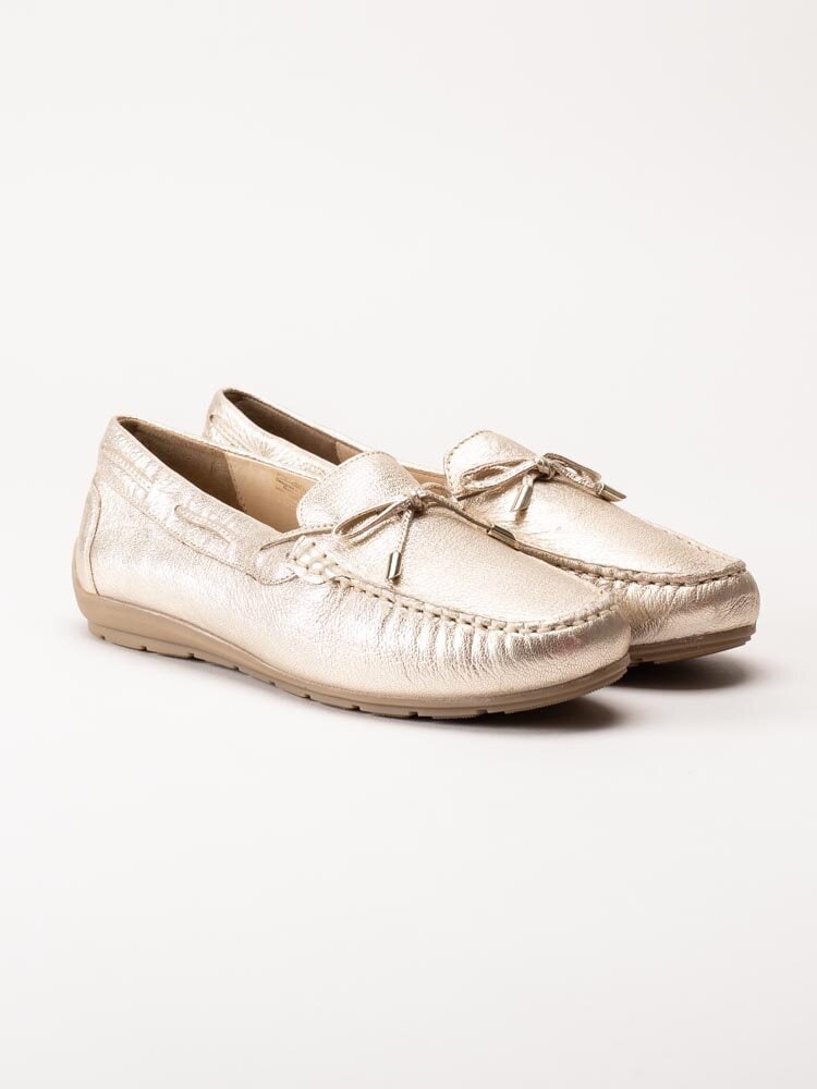 Ara - Alabama Sport - Guldmetallic loafers i skinn