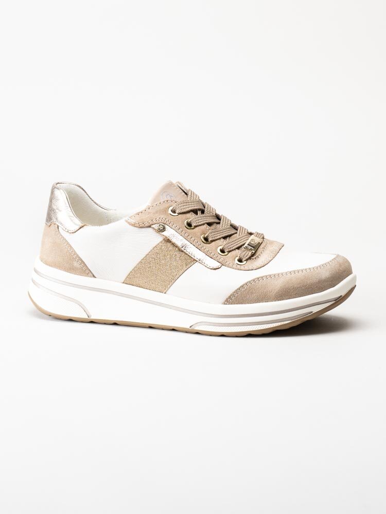 Ara - Sapporo 2.0 - Beige promenadskor i skinn