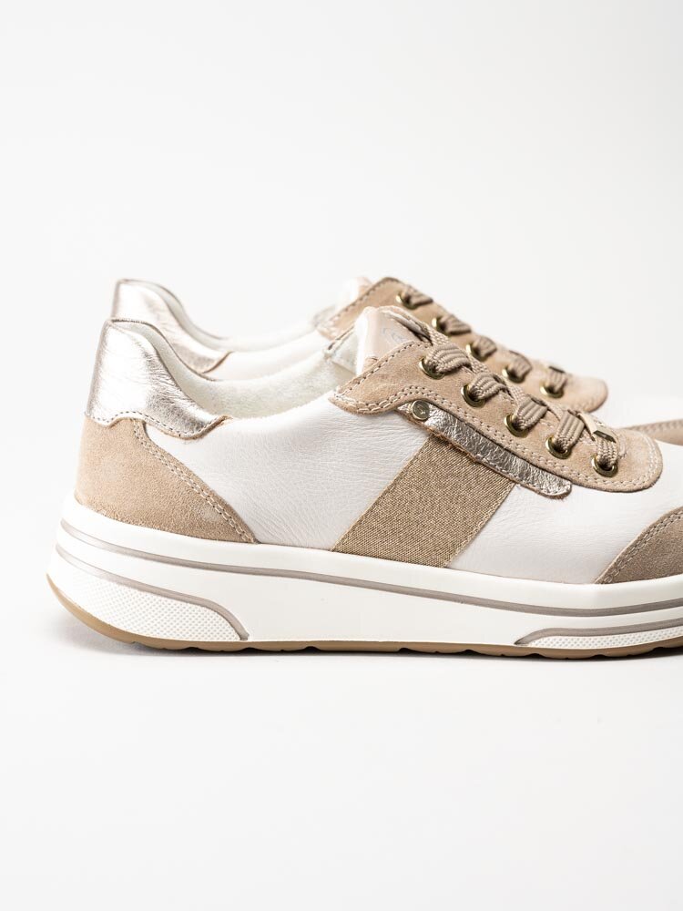 Ara - Sapporo 2.0 - Beige promenadskor i skinn