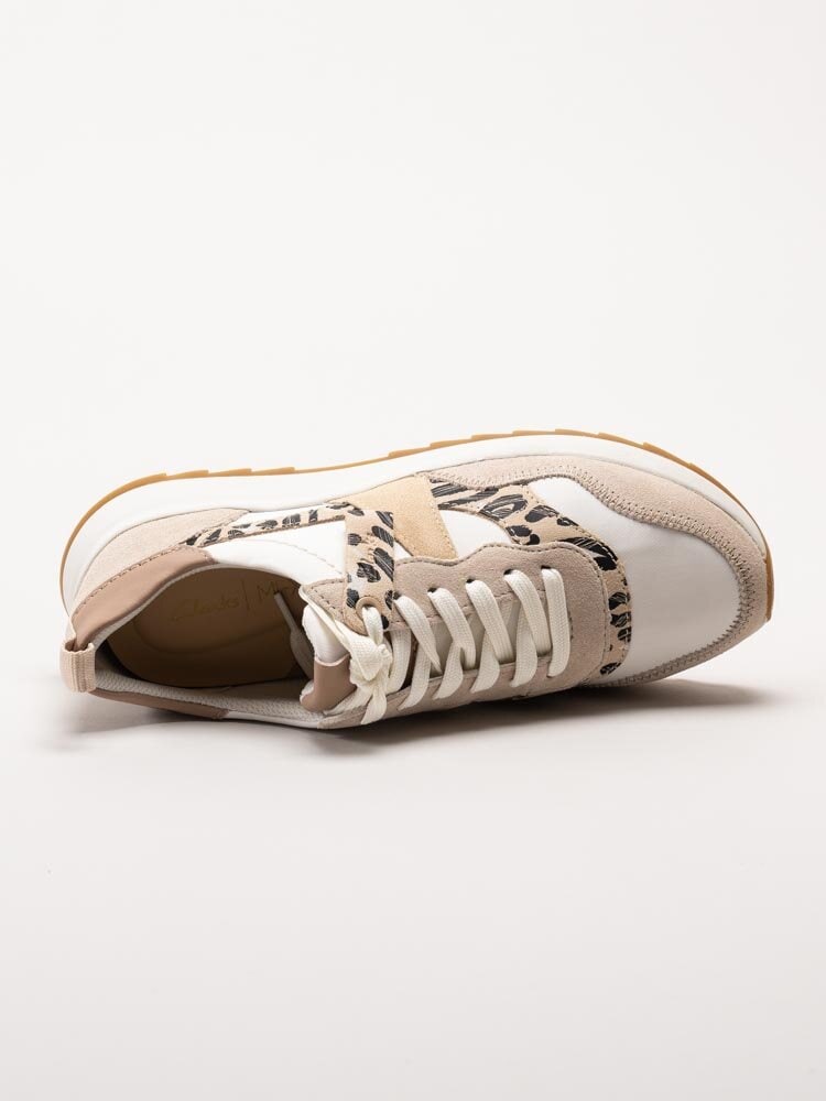 Clarks - Dashlite Jazz - Beige sneakers i mocka