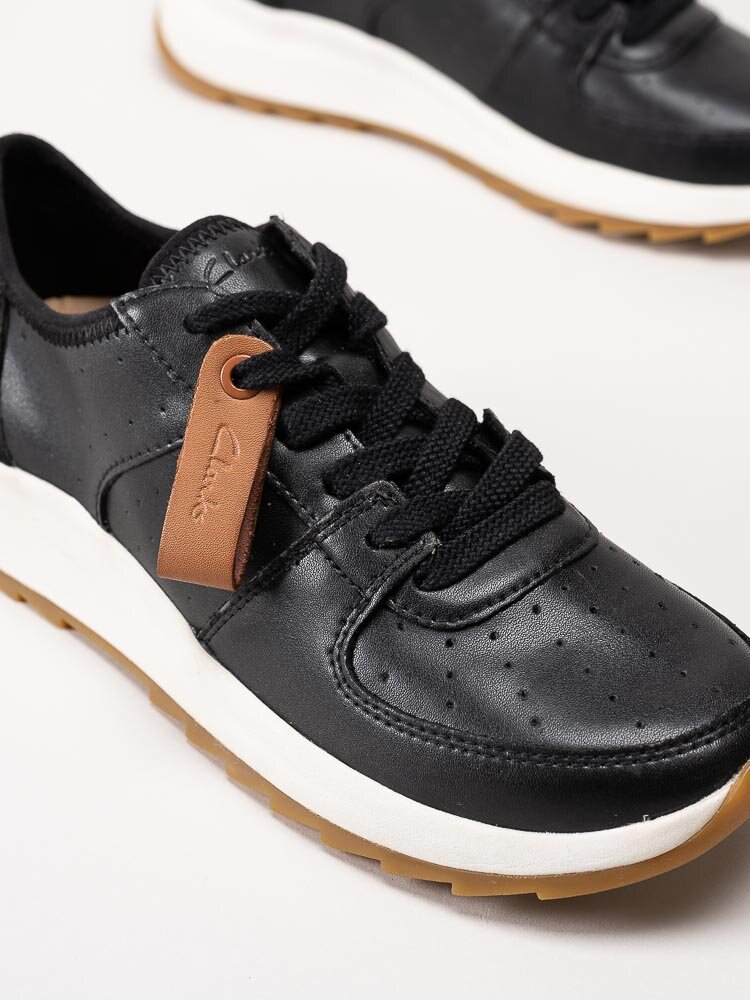 Clarks - Dashlite Run - Svarta sneakers i skinn