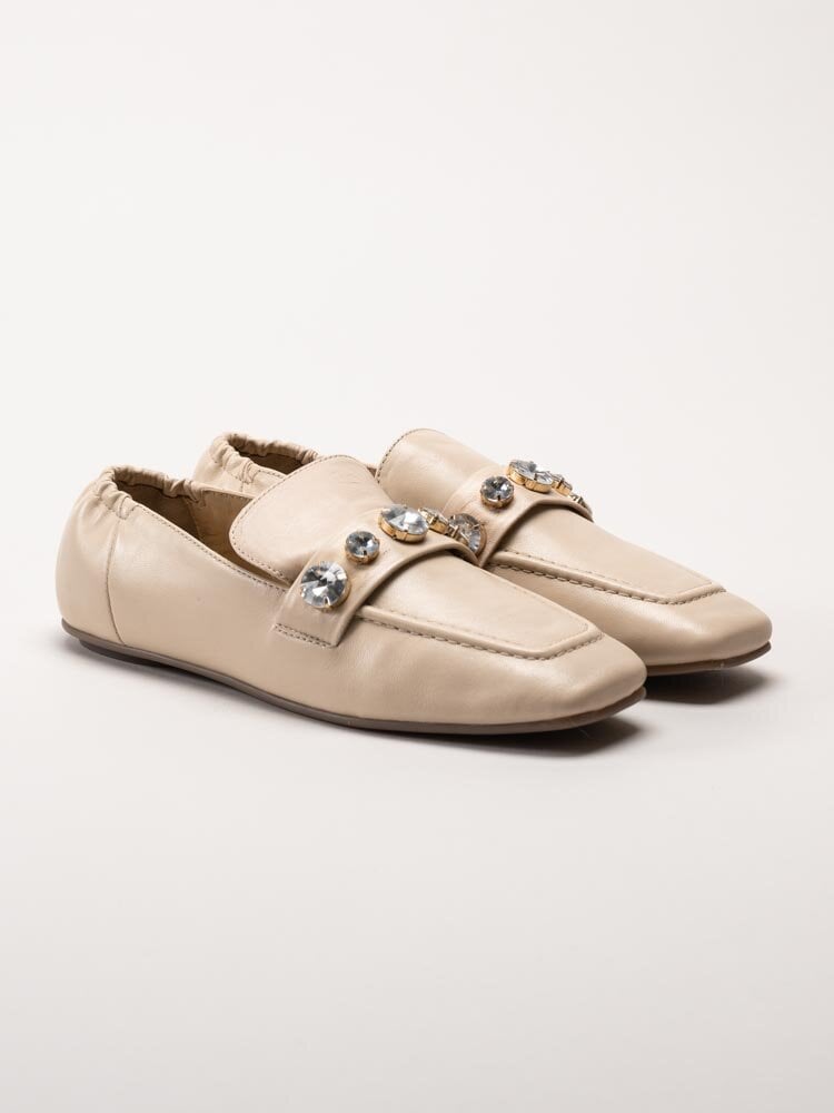 Copenhagen Shoes - Oh Lord - Beige loafers i skinn