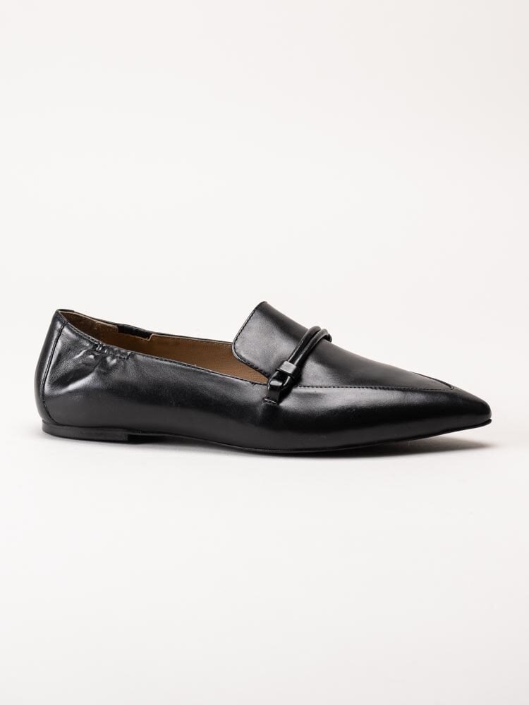 Copenhagen Shoes - Be You - Svarta spetsiga loafers i skinn