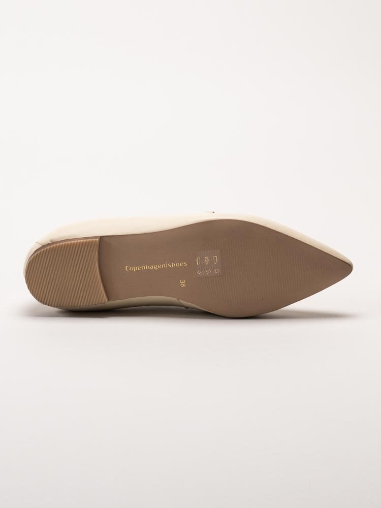 Copenhagen Shoes - Be You - Beige spetsiga loafers i skinn