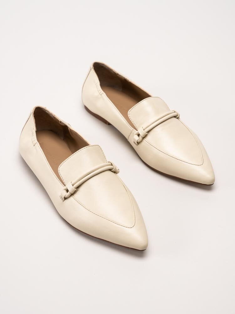 Copenhagen Shoes - Be You - Beige spetsiga loafers i skinn