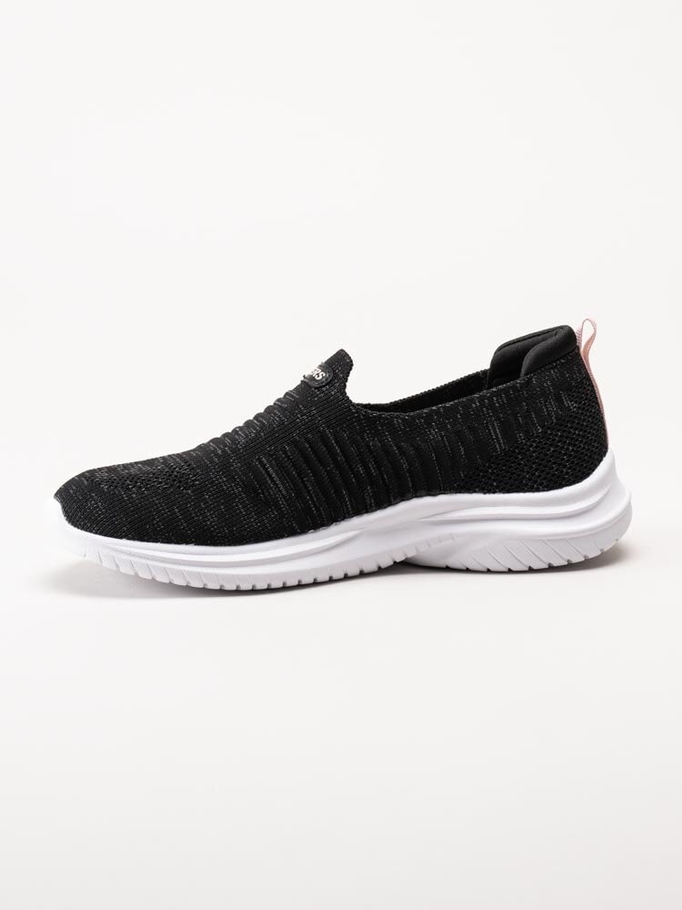Dockers - Svarta slip-on sneakers i textil