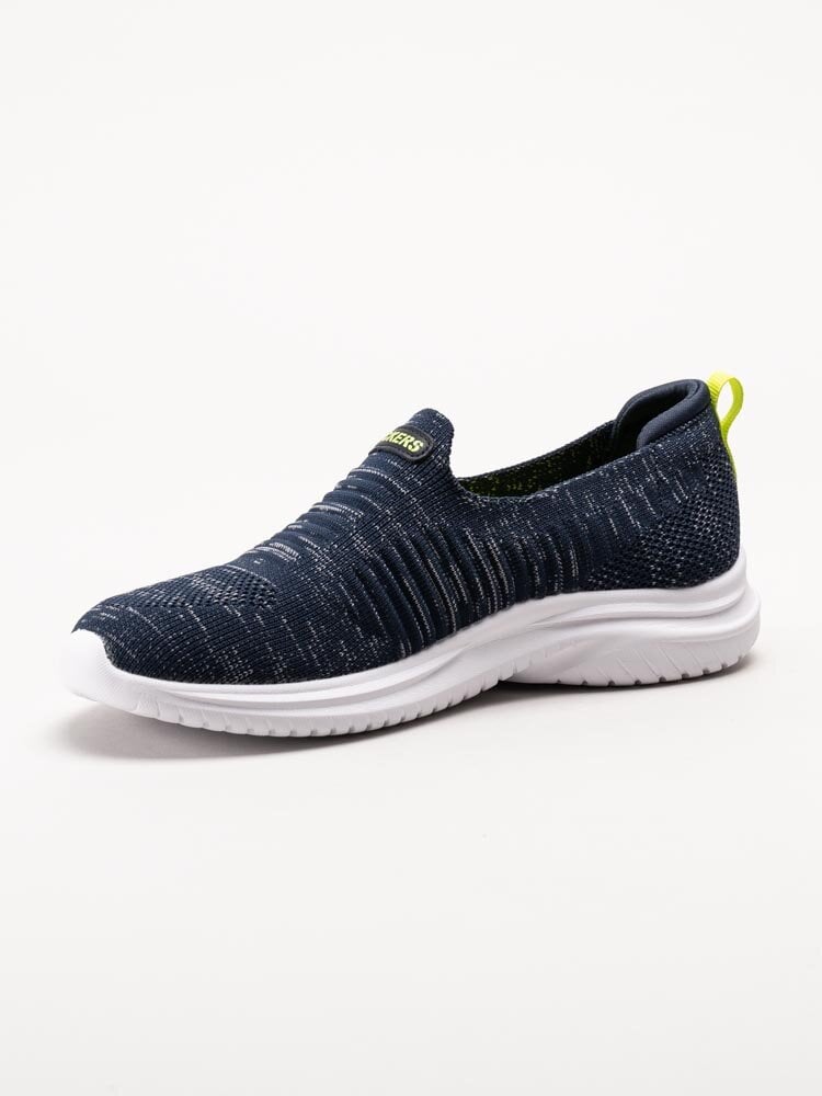 Dockers - Mörkblå slip-on sneakers i textil