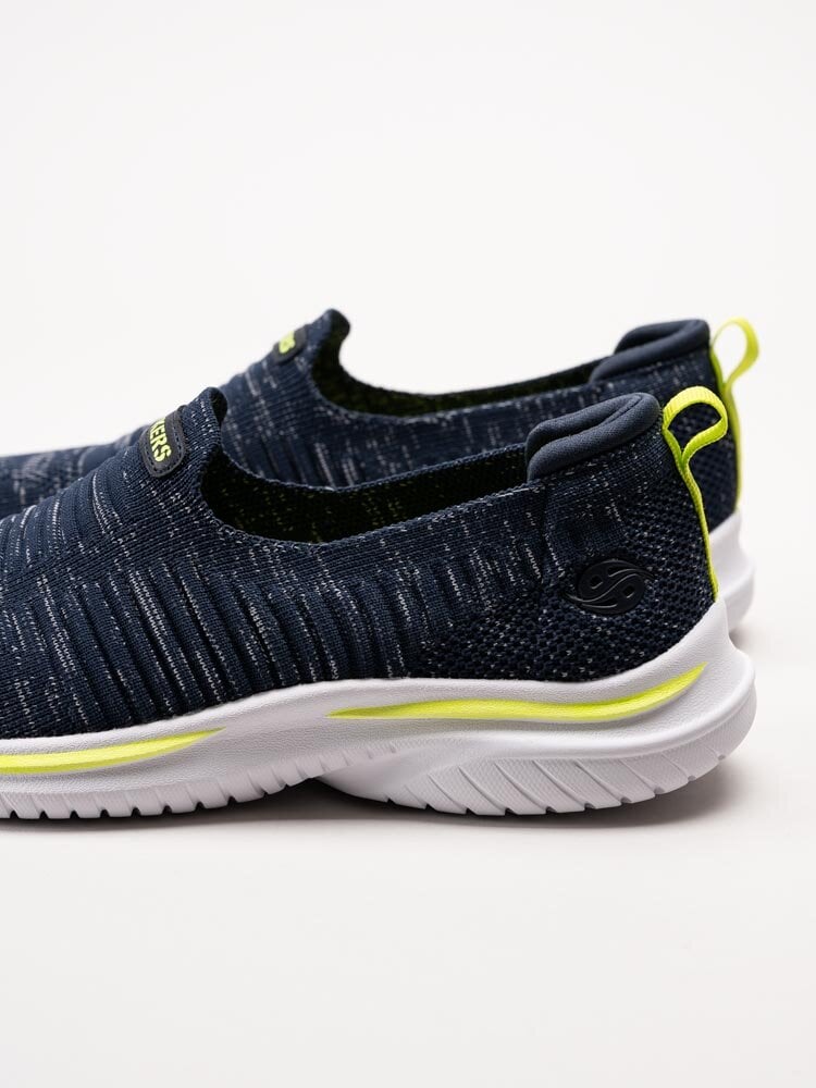 Dockers - Mörkblå slip-on sneakers i textil