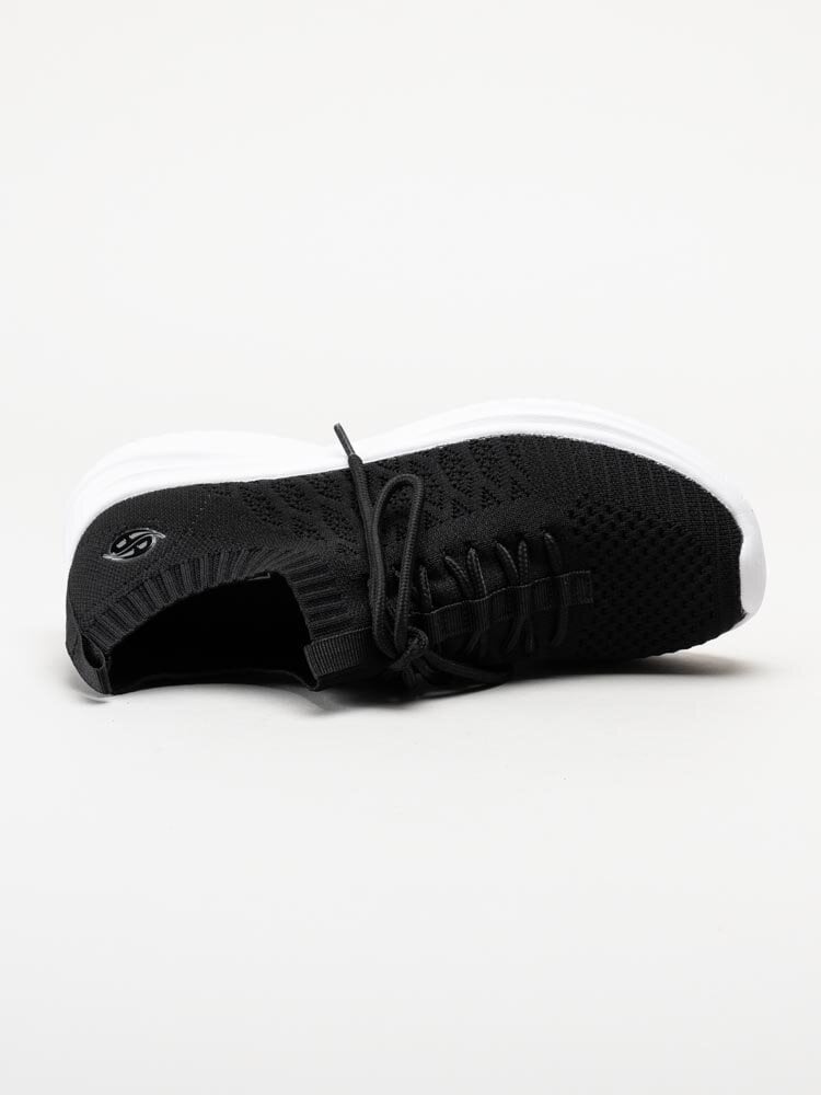 Dockers - Svarta slip on sneakers i textil