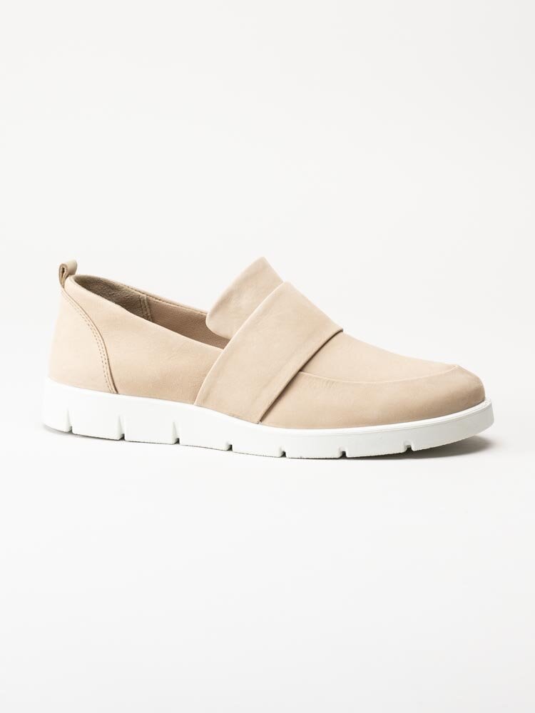 Ecco - Bella - Beige loafers i nubuck