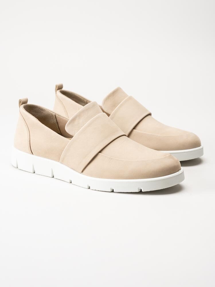 Ecco - Bella - Beige loafers i nubuck