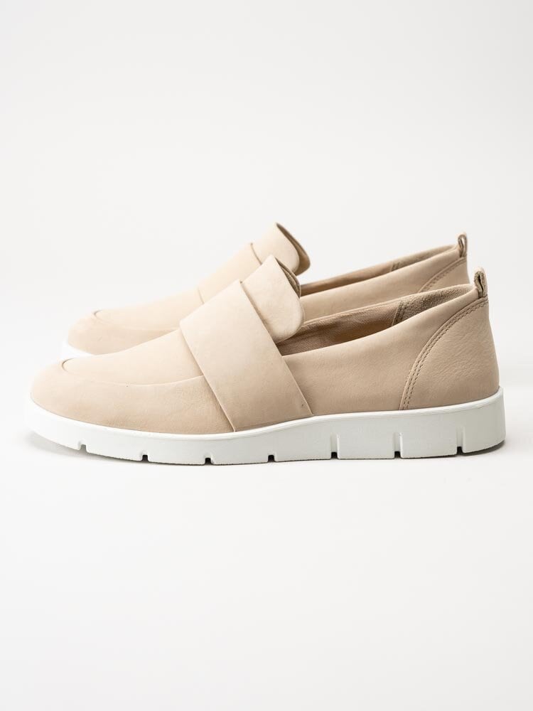 Ecco - Bella - Beige loafers i nubuck