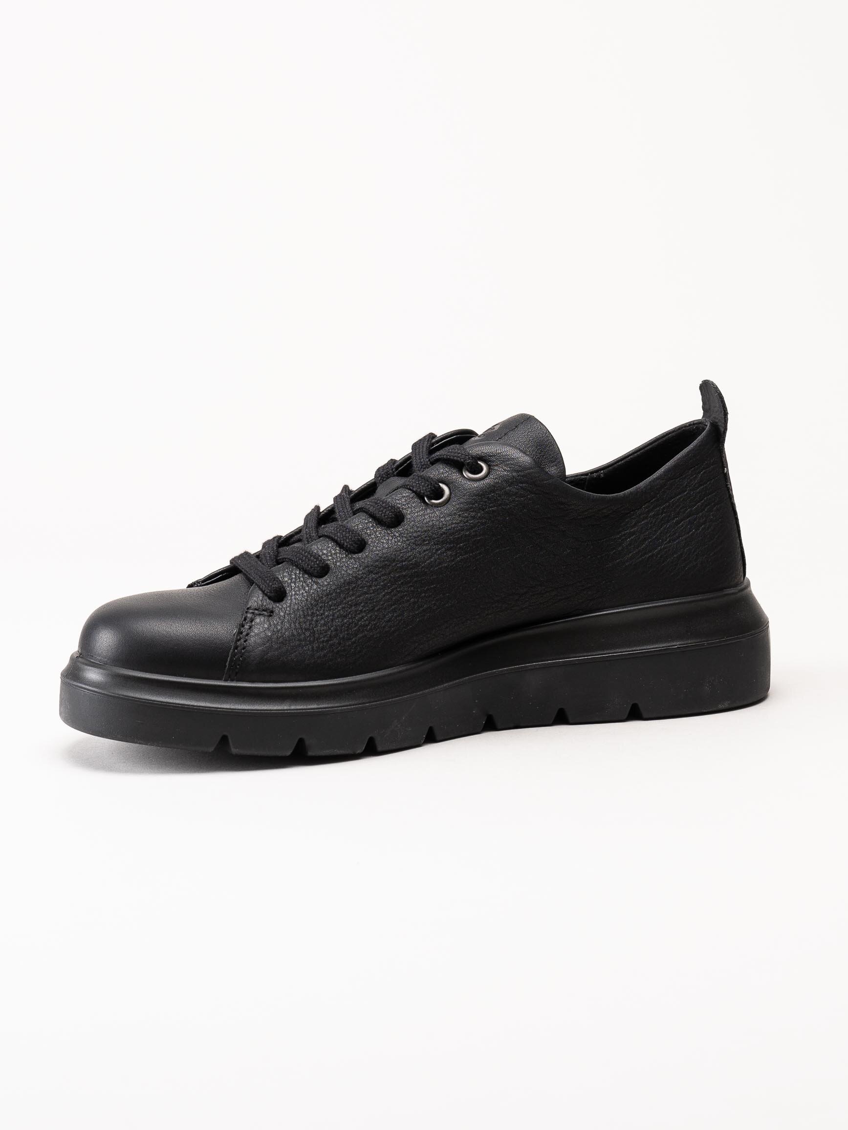 Ecco - Nouvelle - Svarta sneakers i skinn