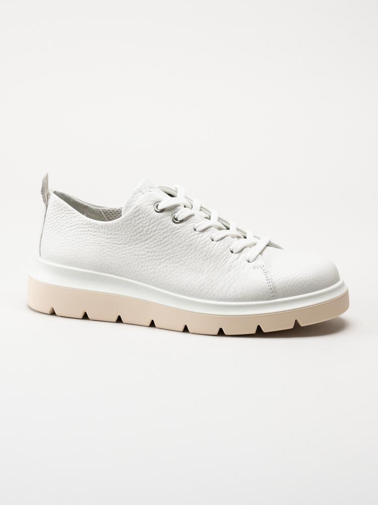 Ecco - Nouvelle - Vita sneakers i skinn