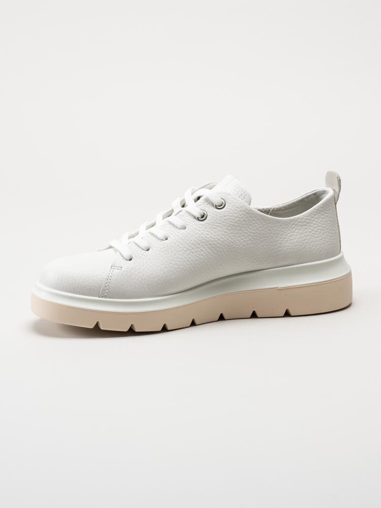 Ecco - Nouvelle - Vita sneakers i skinn