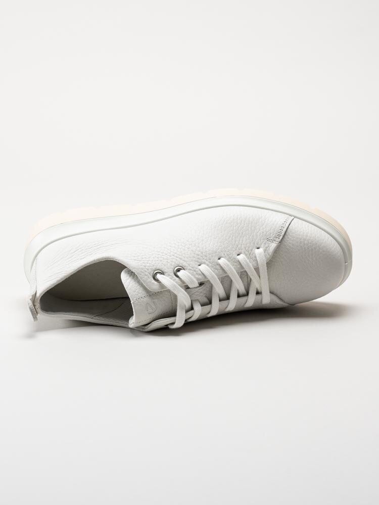 Ecco - Nouvelle - Vita sneakers i skinn