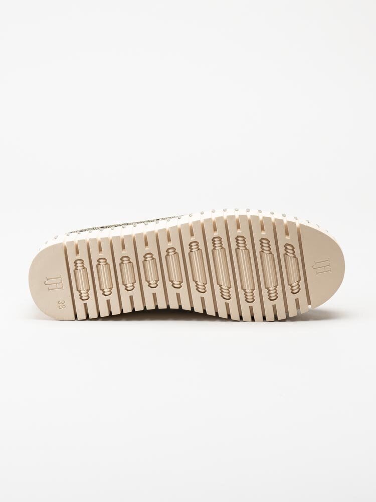 Ilse Jacobsen - TULIP3373 - Gröna slip on skor med perforering