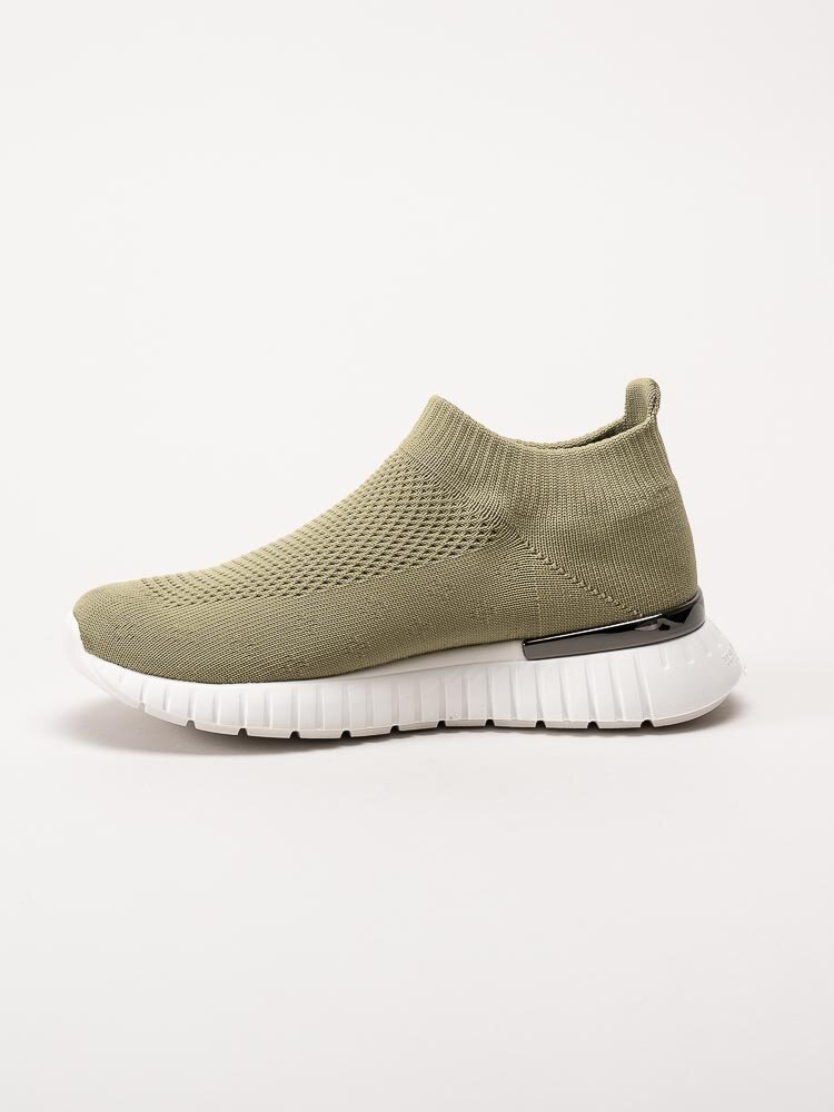 Ilse Jacobsen - TULIP4070 - Mossgröna slip on sneakers i textil