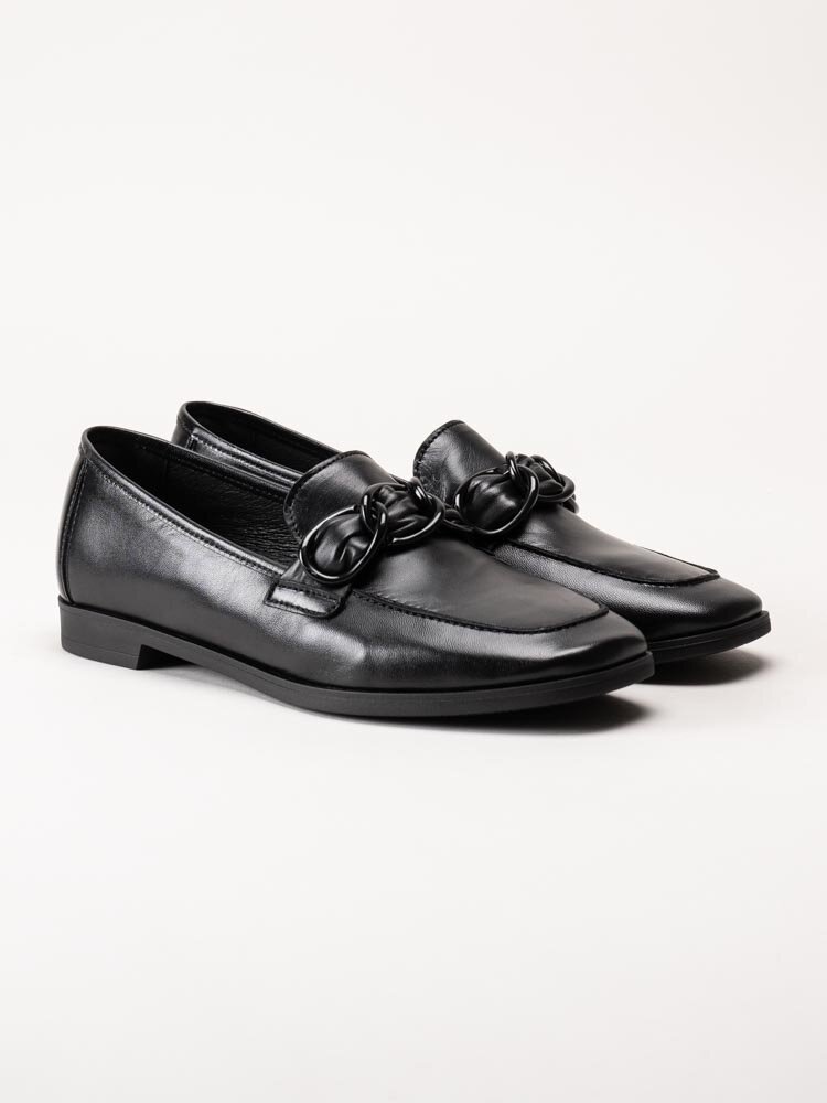 Gabor - Svarta loafers i skinn