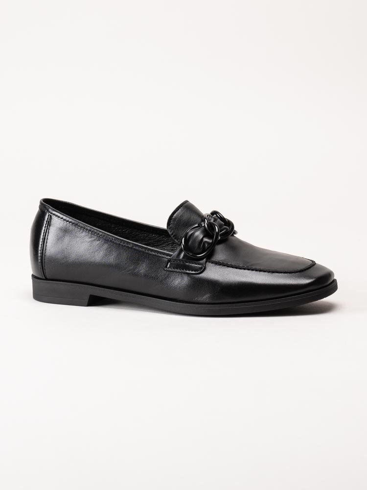 Gabor - Svarta loafers i skinn