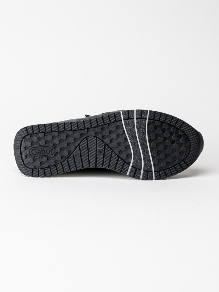 Gabor - Svarta sneakers i skinn