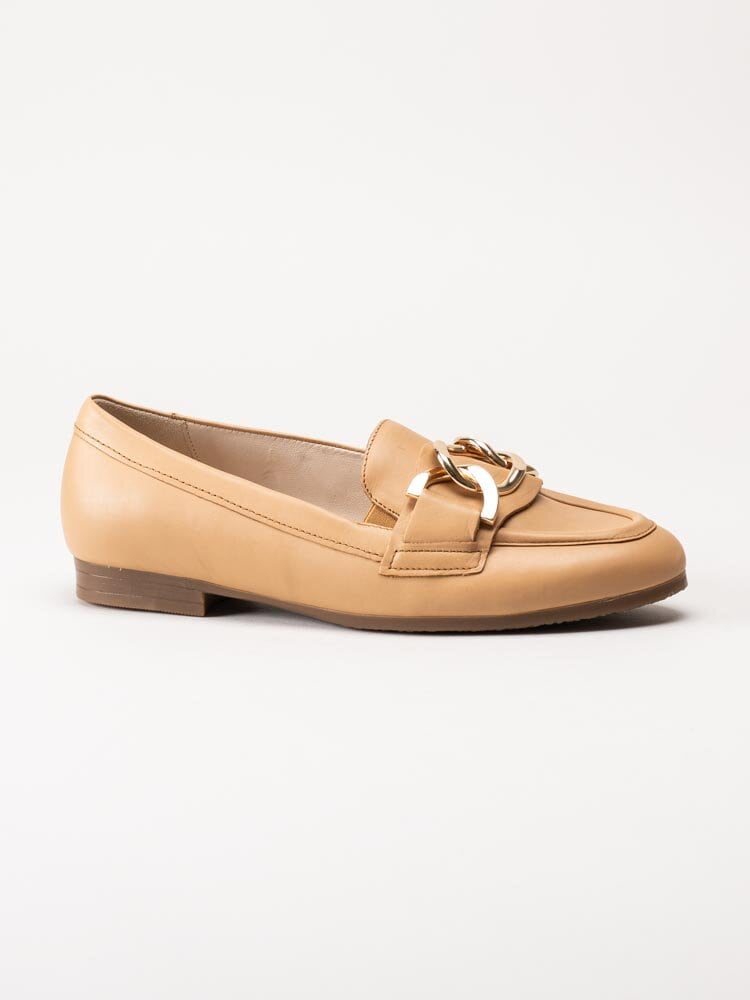 Gabor - Beige loafers i skinn