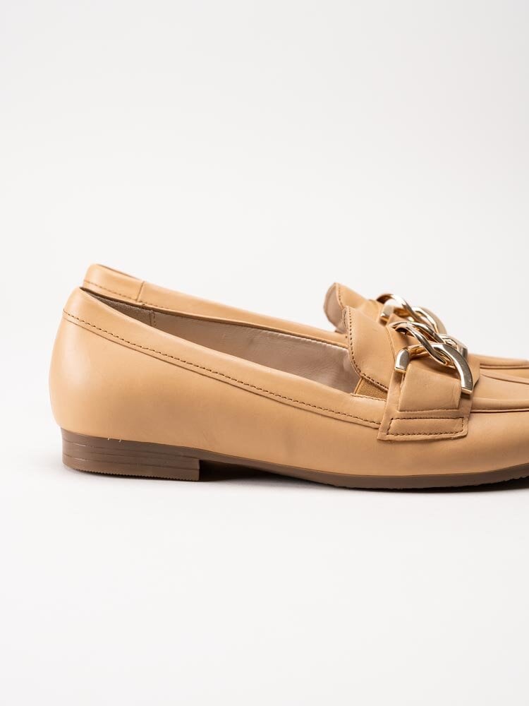 Gabor - Beige loafers i skinn