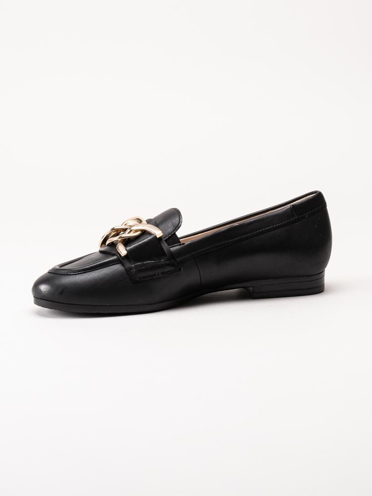 Gabor - Svarta loafers i skinn