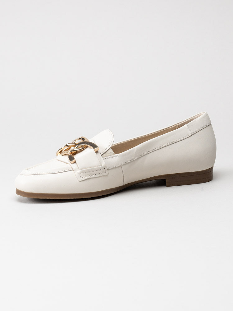 Gabor - Off white loafers i skinn