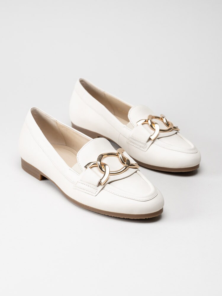 Gabor - Off white loafers i skinn