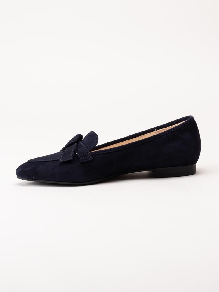 Gabor - Mörkblå loafers i mocka
