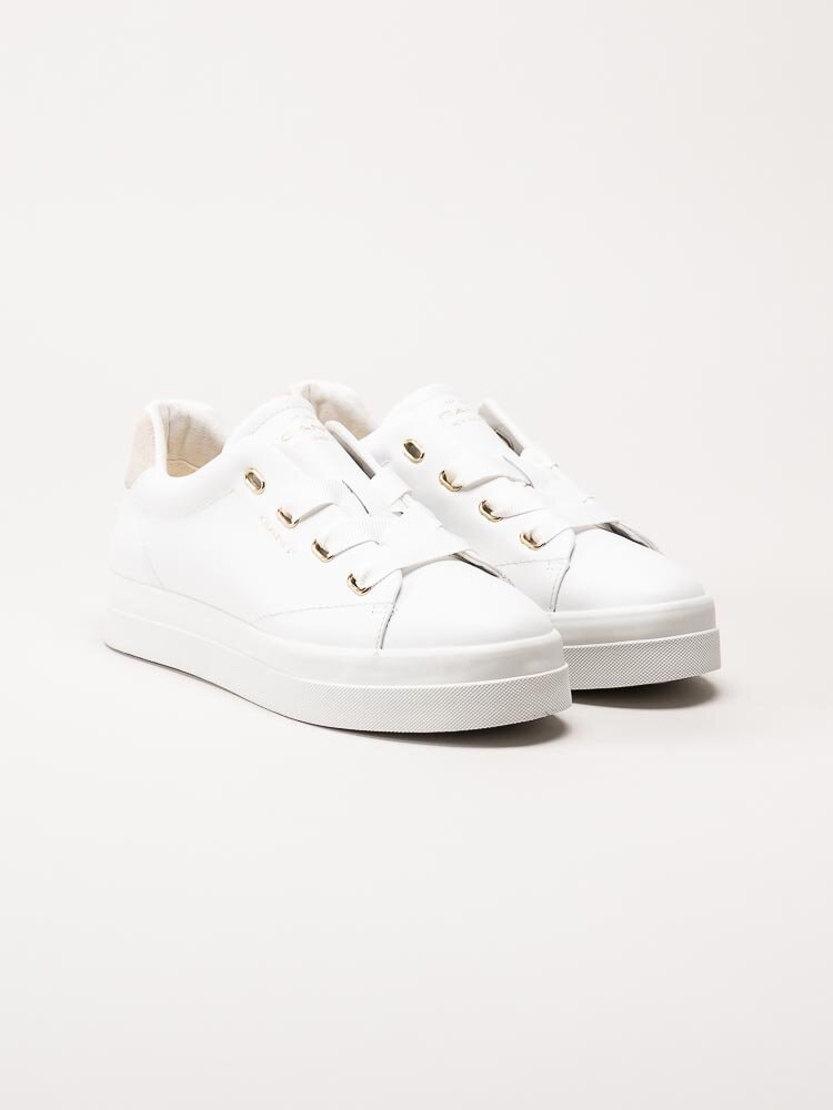 Gant Footwear - Avona - Vita sneakers i skinn