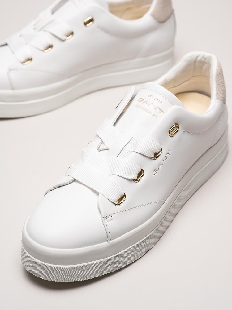 Gant Footwear - Avona - Vita sneakers i skinn