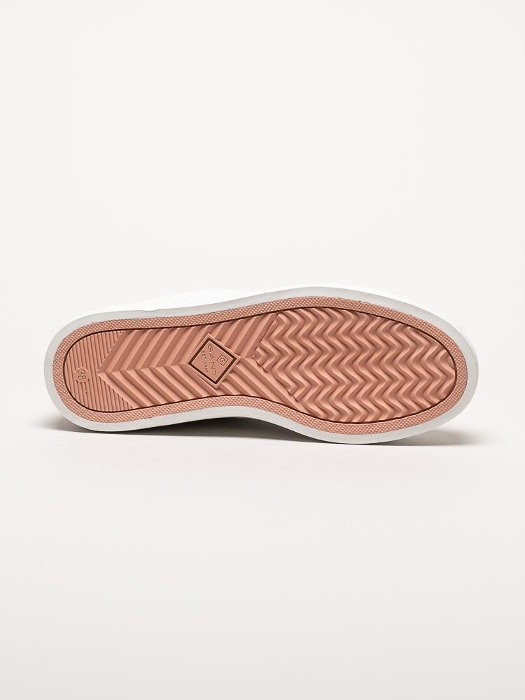 Gant Footwear - Lawill - Vita sneakers i skinn med rose metallic