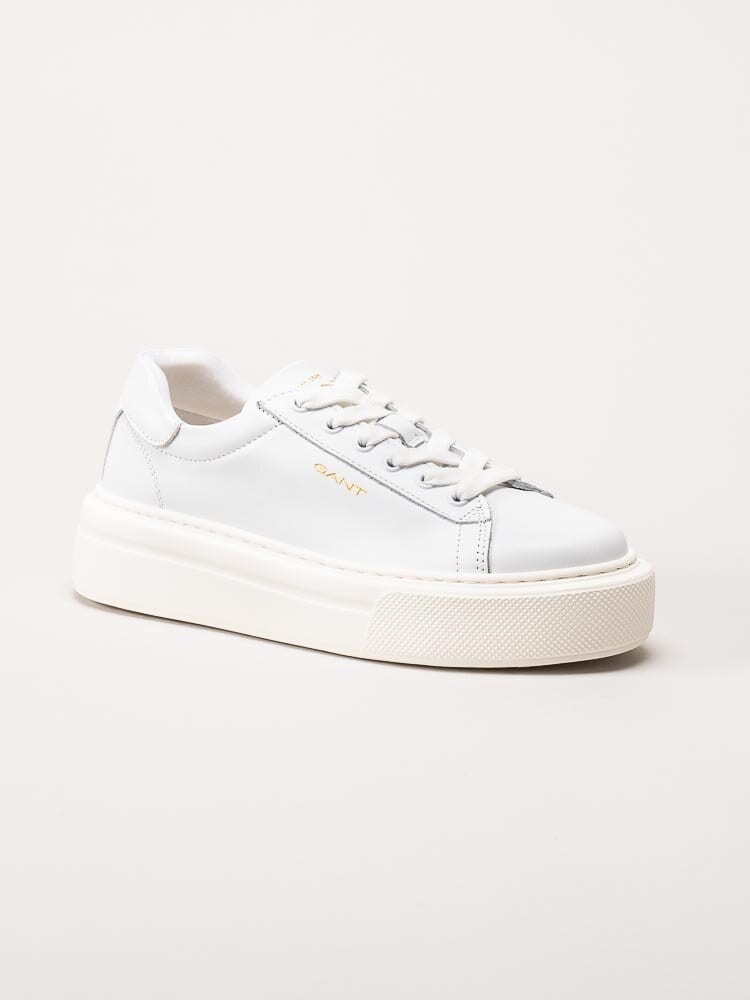 Gant Footwear - Alincy - Vita chunky sneakers i skinn