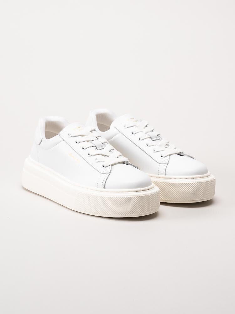 Gant Footwear - Alincy - Vita chunky sneakers i skinn