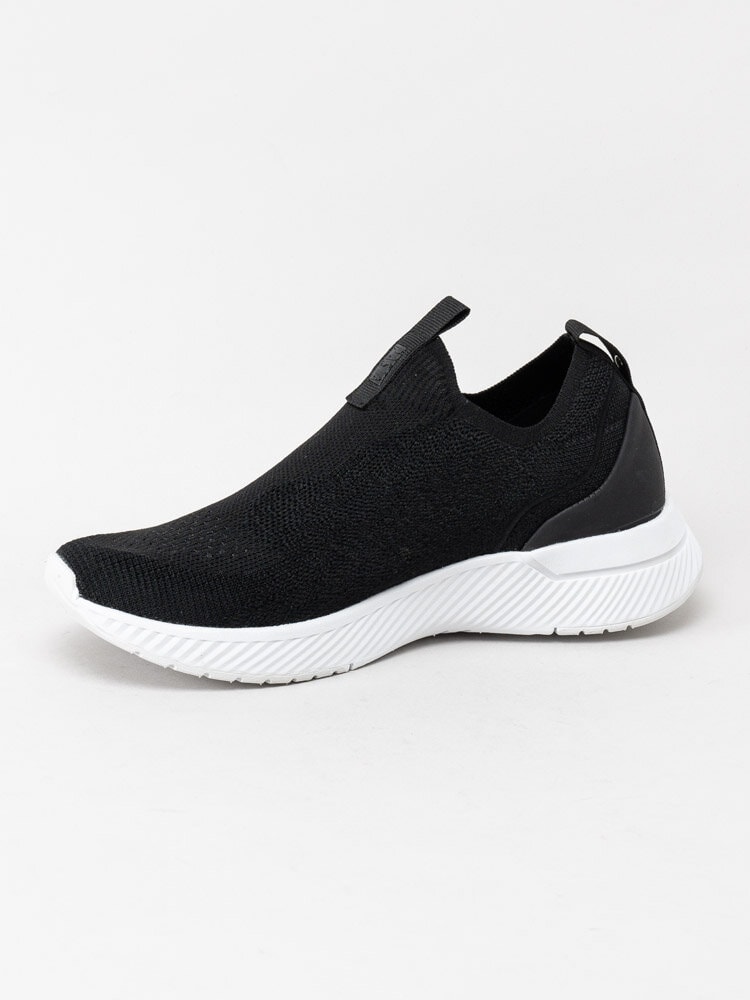 Dasia - Luci - Svarta slip on sneakers i textil