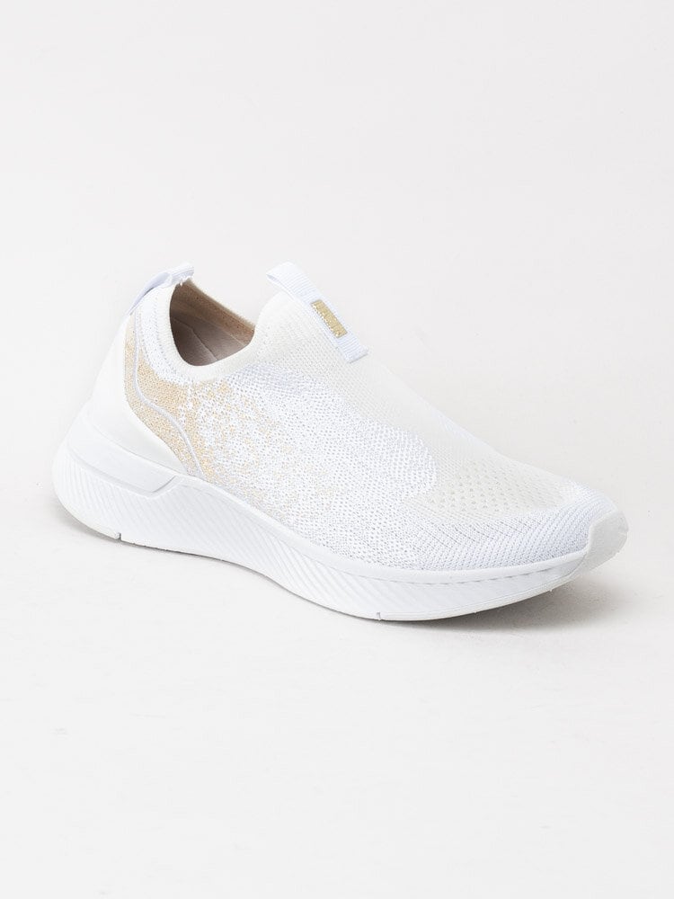 Dasia - Luci - Vita slip on sneakers i textil