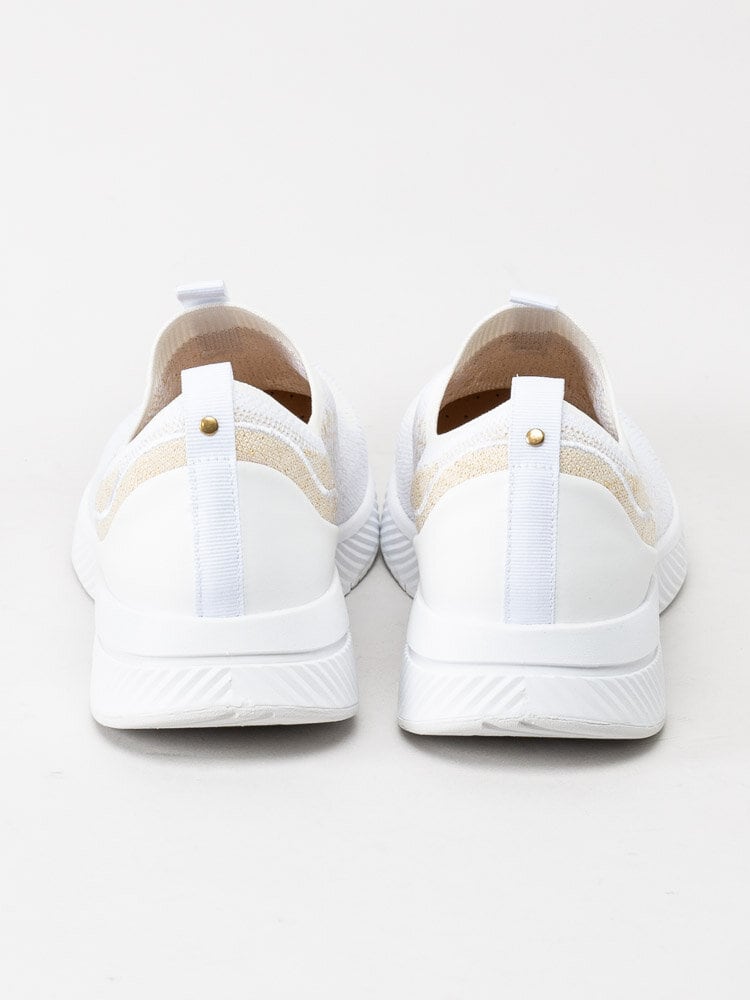 Dasia - Luci - Vita slip on sneakers i textil