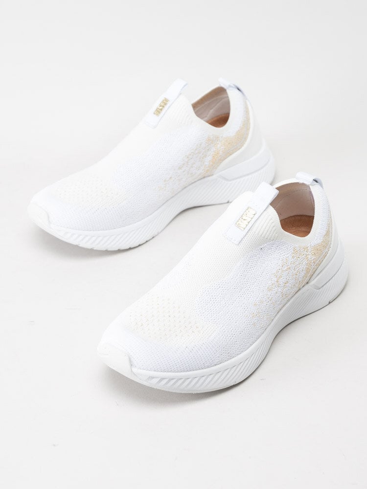 Dasia - Luci - Vita slip on sneakers i textil