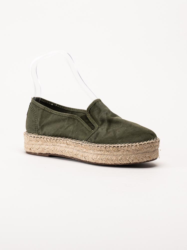 Natural World - Old Murray - Gröna eco-vänliga espadrillos i textil