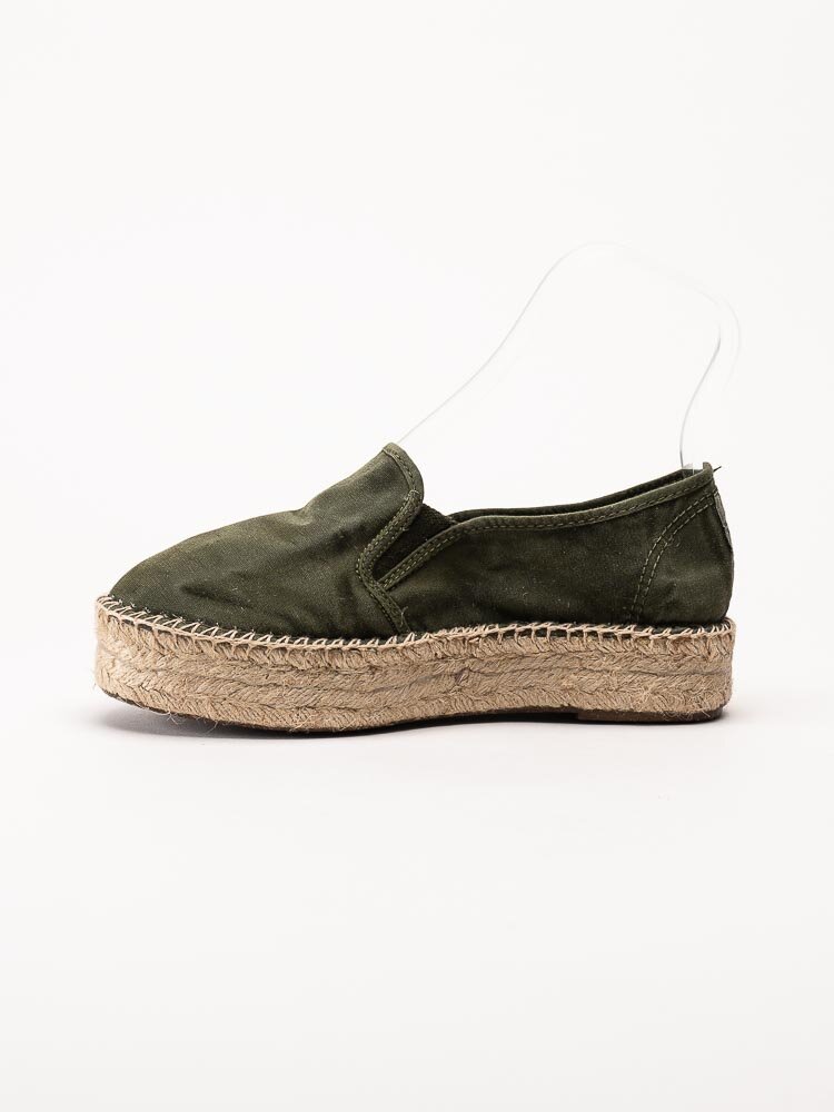 Natural World - Old Murray - Gröna eco-vänliga espadrillos i textil