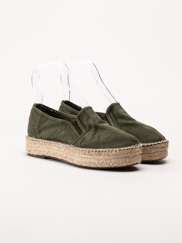 Natural World - Old Murray - Gröna eco-vänliga espadrillos i textil