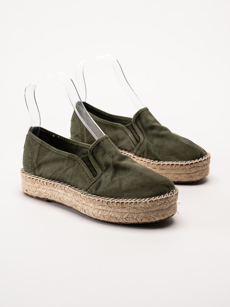 Natural World - Old Murray - Gröna eco-vänliga espadrillos i textil