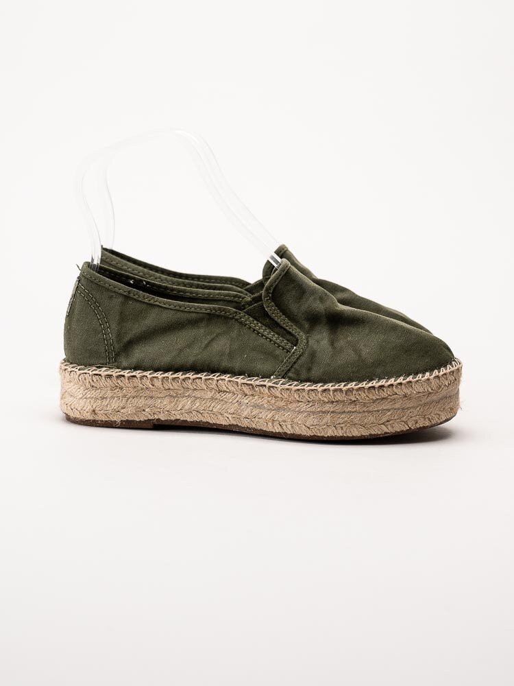 Natural World - Old Murray - Gröna eco-vänliga espadrillos i textil