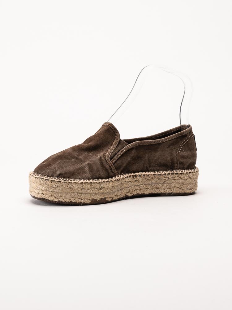 Natural World - Old Murray - Bruna eco-vänliga espadrillos i textil